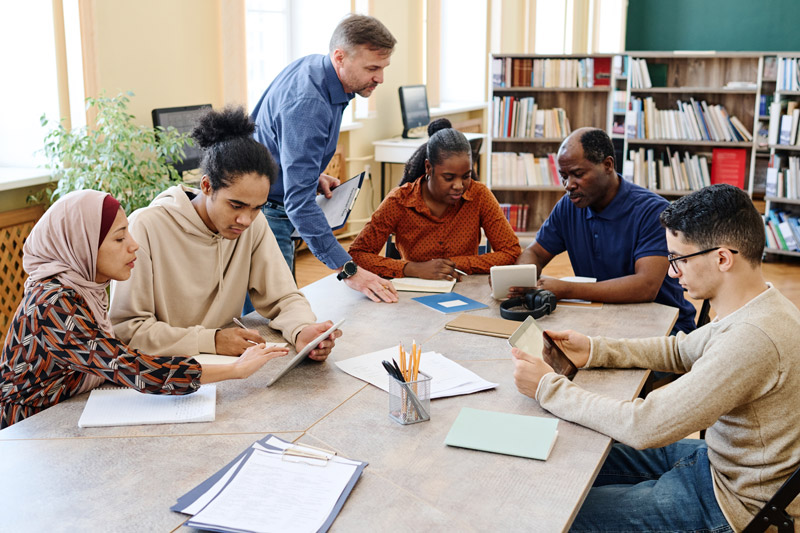 Adult learners from migrant communities taking part in an ESOL and employability training session supported by Newport City Council and Minerva Elite Performance.